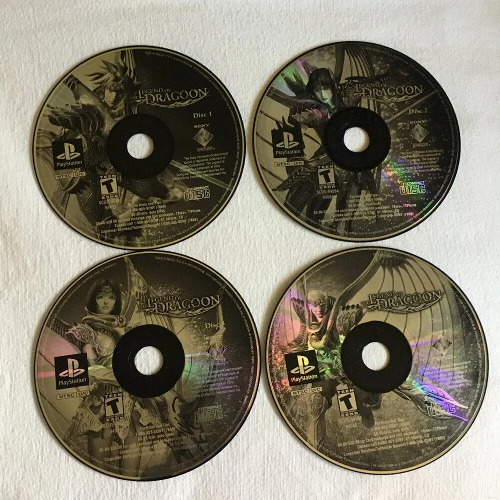 The Legend of Dragoon for Sony PlayStation 1 (PS1) - 4 Disc Set - No Case - Picture 9 of 12